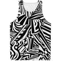 Abstract Dazzle Pattern Print Men's Tank Top