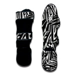 Abstract Dazzle Pattern Print Muay Thai Shin Guard