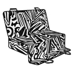 Abstract Dazzle Pattern Print Pet Car Back Seat Cover