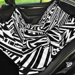Abstract Dazzle Pattern Print Pet Car Back Seat Cover