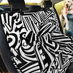 Abstract Dazzle Pattern Print Pet Car Back Seat Cover