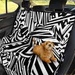 Abstract Dazzle Pattern Print Pet Car Back Seat Cover