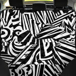 Abstract Dazzle Pattern Print Pet Car Back Seat Cover