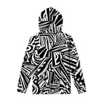 Abstract Dazzle Pattern Print Pullover Hoodie