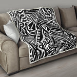 Abstract Dazzle Pattern Print Quilt