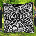 Abstract Dazzle Pattern Print Quilt