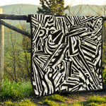 Abstract Dazzle Pattern Print Quilt