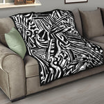 Abstract Dazzle Pattern Print Quilt