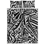 Abstract Dazzle Pattern Print Quilt Bed Set