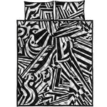 Abstract Dazzle Pattern Print Quilt Bed Set
