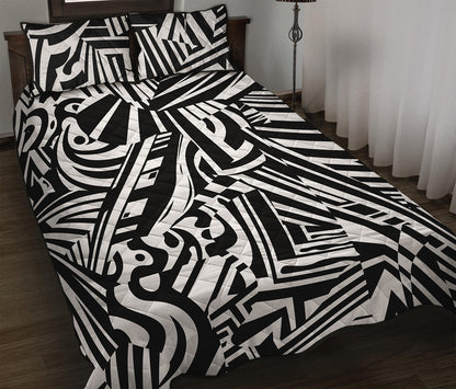 Abstract Dazzle Pattern Print Quilt Bed Set