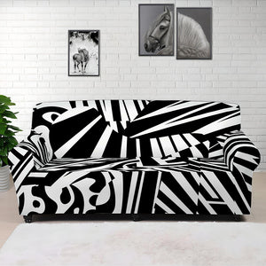 Abstract Dazzle Pattern Print Sofa Cover