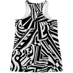 Abstract Dazzle Pattern Print Women's Racerback Tank Top