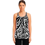 Abstract Dazzle Pattern Print Women's Racerback Tank Top