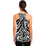 Abstract Dazzle Pattern Print Women's Racerback Tank Top