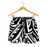 Abstract Dazzle Pattern Print Women's Shorts
