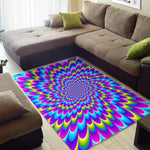 Abstract Dizzy Moving Optical Illusion Area Rug GearFrost
