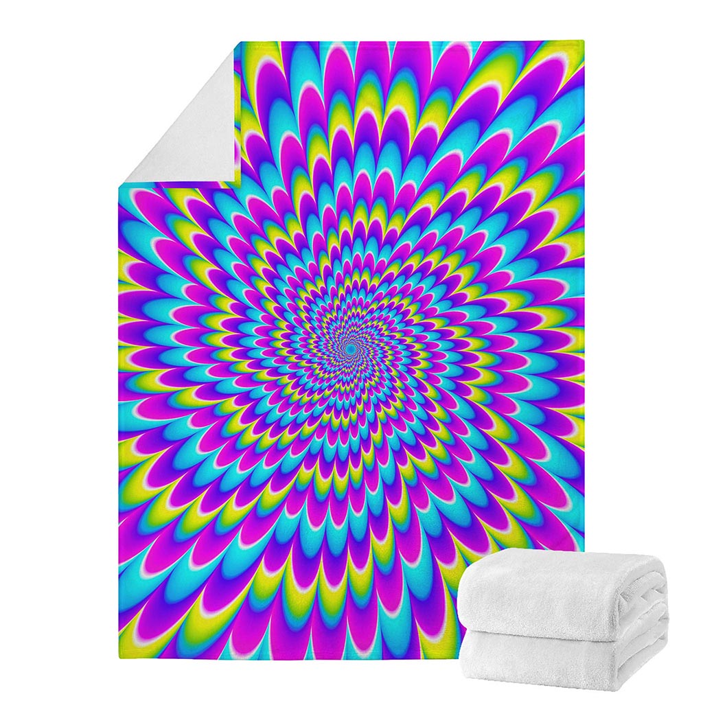 Abstract Dizzy Moving Optical Illusion Blanket