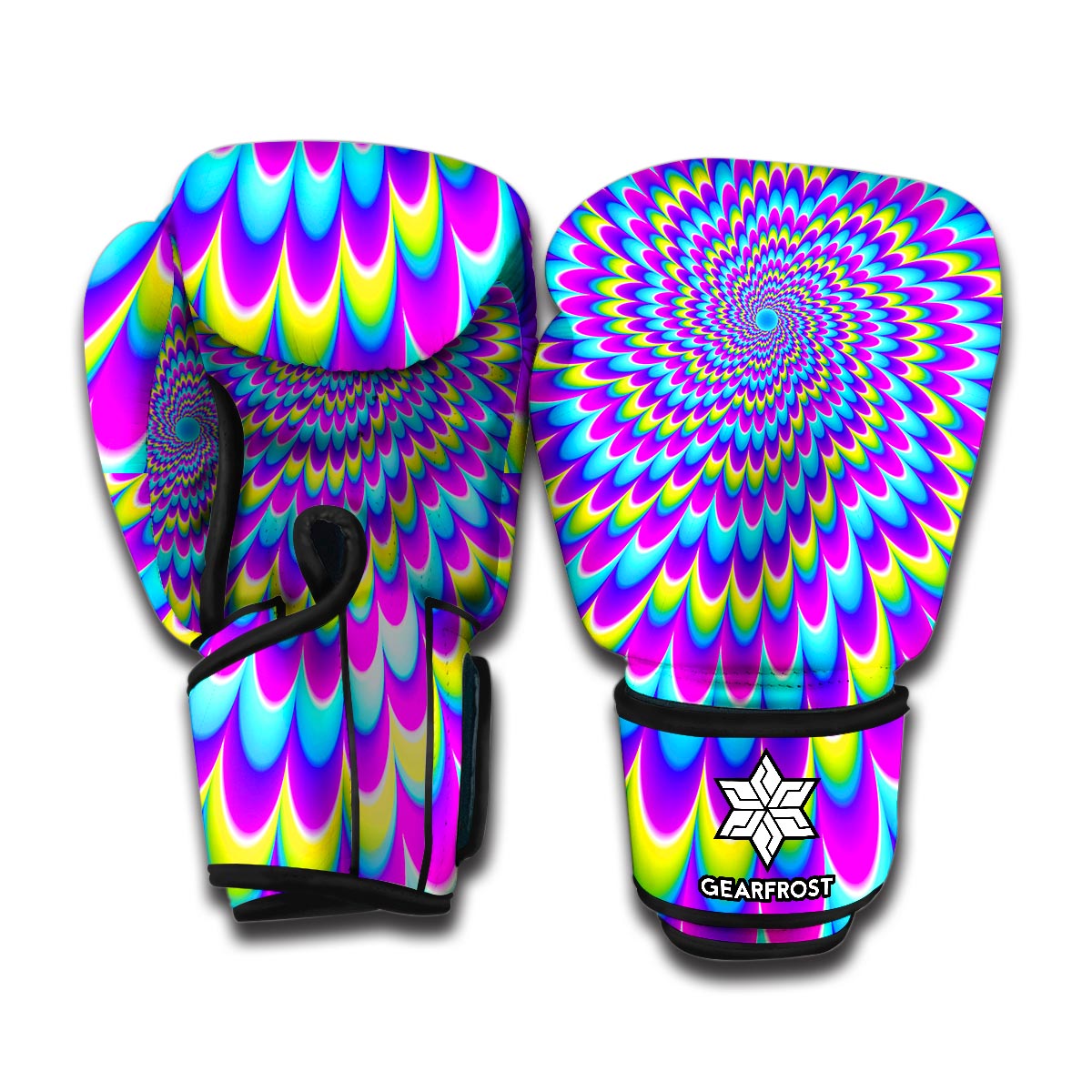 Abstract Dizzy Moving Optical Illusion Boxing Gloves