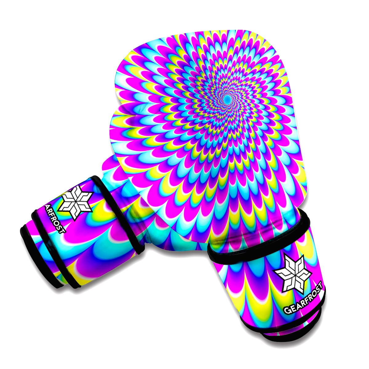 Abstract Dizzy Moving Optical Illusion Boxing Gloves