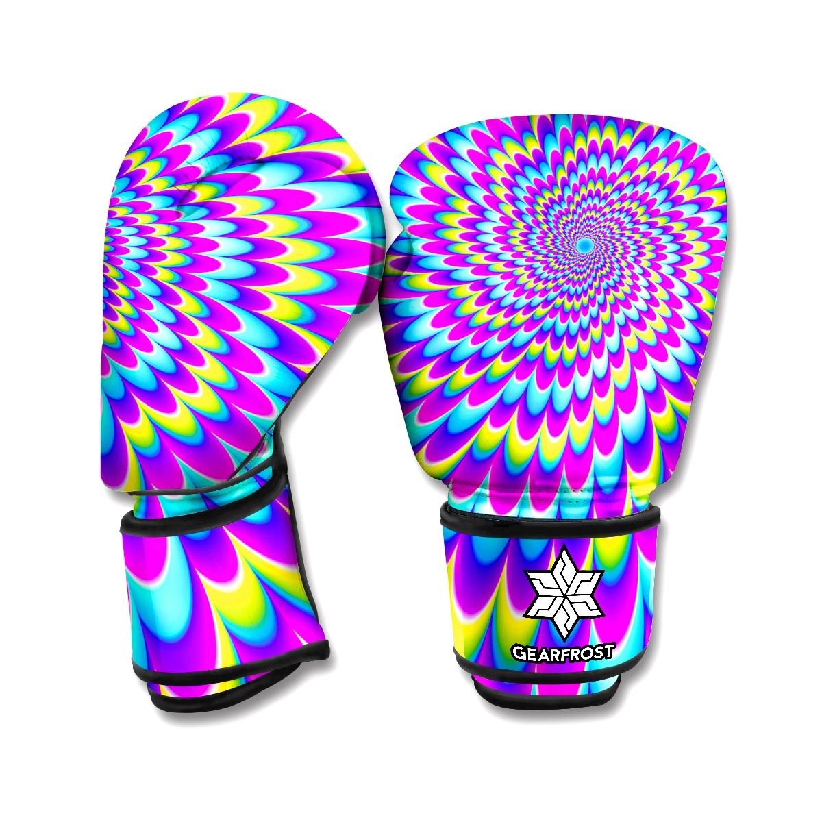 Abstract Dizzy Moving Optical Illusion Boxing Gloves