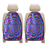 Abstract Dizzy Moving Optical Illusion Car Seat Organizers