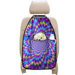 Abstract Dizzy Moving Optical Illusion Car Seat Organizers