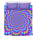 Abstract Dizzy Moving Optical Illusion Duvet Cover Bedding Set
