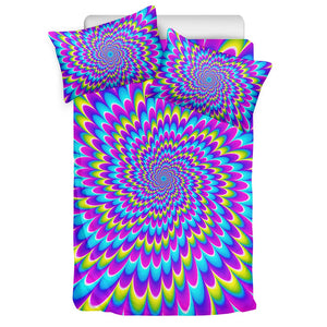 Abstract Dizzy Moving Optical Illusion Duvet Cover Bedding Set