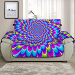 Abstract Dizzy Moving Optical Illusion Half Sofa Protector