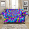 Abstract Dizzy Moving Optical Illusion Loveseat Protector