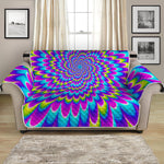 Abstract Dizzy Moving Optical Illusion Loveseat Protector