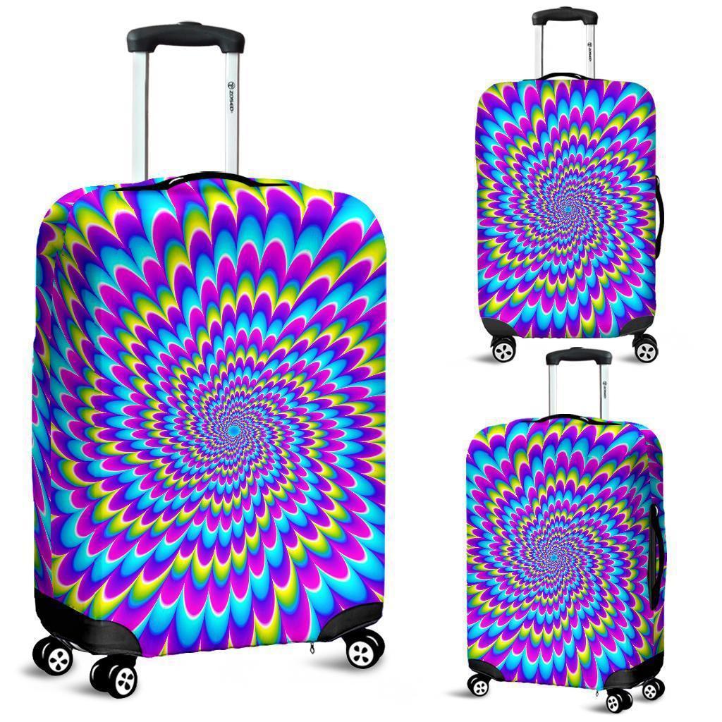 Abstract Dizzy Moving Optical Illusion Luggage Cover GearFrost
