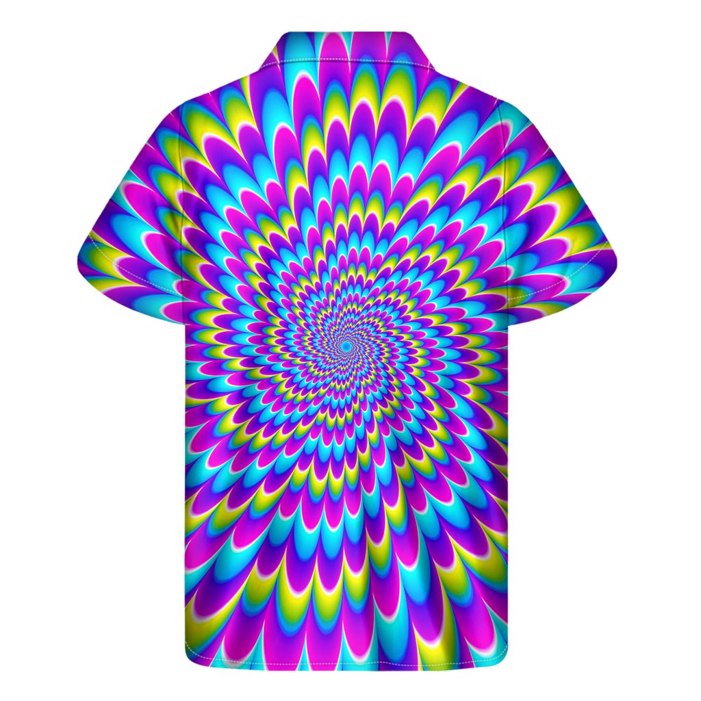 Abstract Dizzy Moving Optical Illusion Men's Short Sleeve Shirt
