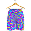 Abstract Dizzy Moving Optical Illusion Men's Shorts