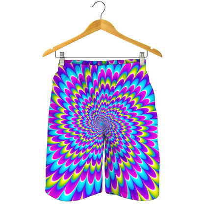 Abstract Dizzy Moving Optical Illusion Men's Shorts