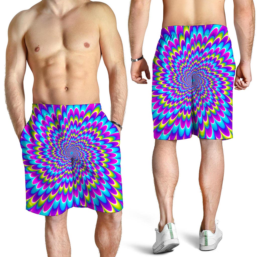 Abstract Dizzy Moving Optical Illusion Men's Shorts