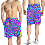 Abstract Dizzy Moving Optical Illusion Men's Shorts