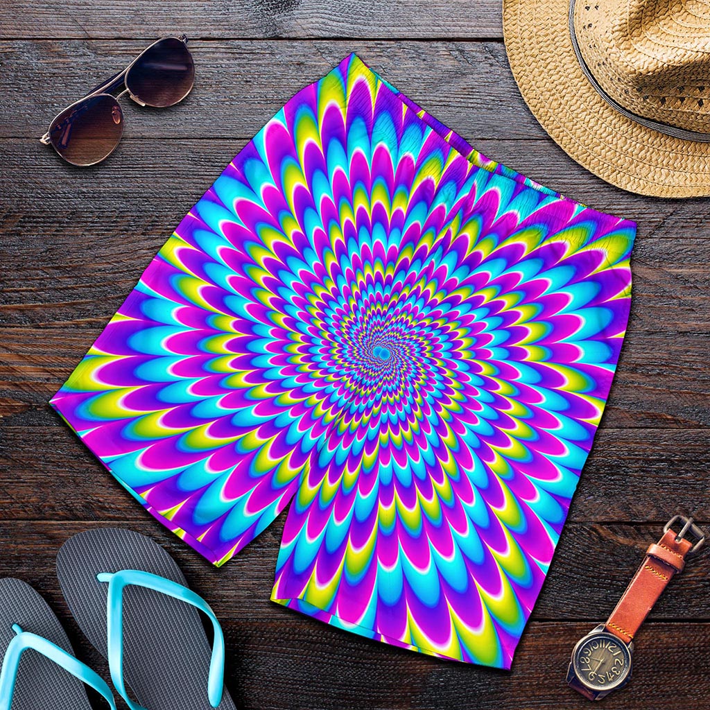Abstract Dizzy Moving Optical Illusion Men's Shorts