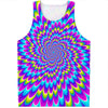 Abstract Dizzy Moving Optical Illusion Men's Tank Top
