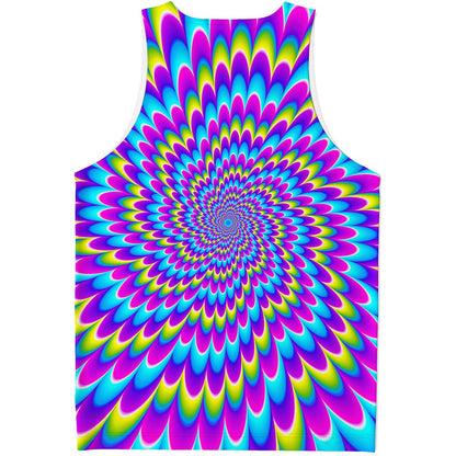 Abstract Dizzy Moving Optical Illusion Men's Tank Top