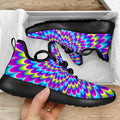 Abstract Dizzy Moving Optical Illusion Mesh Knit Shoes