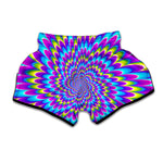 Abstract Dizzy Moving Optical Illusion Muay Thai Boxing Shorts