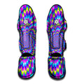 Abstract Dizzy Moving Optical Illusion Muay Thai Shin Guards