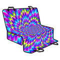 Abstract Dizzy Moving Optical Illusion Pet Car Back Seat Cover
