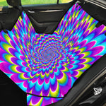 Abstract Dizzy Moving Optical Illusion Pet Car Back Seat Cover