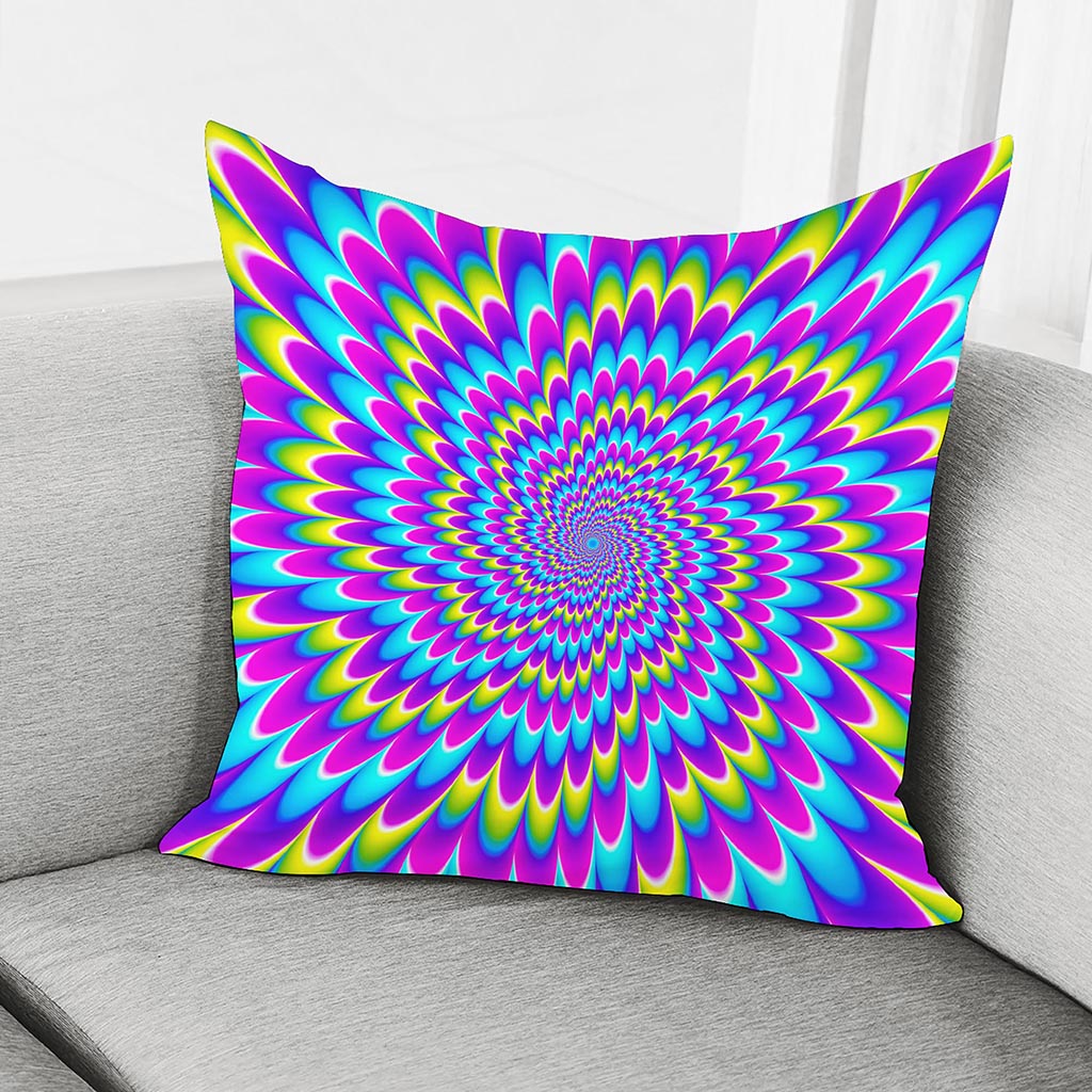 Abstract Dizzy Moving Optical Illusion Pillow Cover