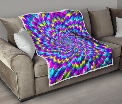 Abstract Dizzy Moving Optical Illusion Quilt