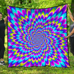 Abstract Dizzy Moving Optical Illusion Quilt