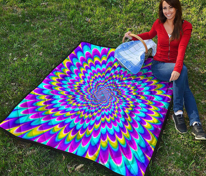 Abstract Dizzy Moving Optical Illusion Quilt